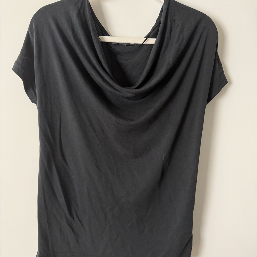 Vero Moda Black Drape Neck Blouse